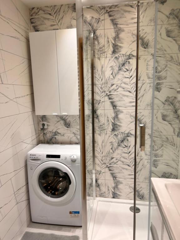 Koupelna v ubytování APARTAMENT TYCHY MIASTO 60m2