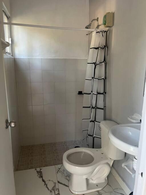 Koupelna v ubytování Casa Aurora