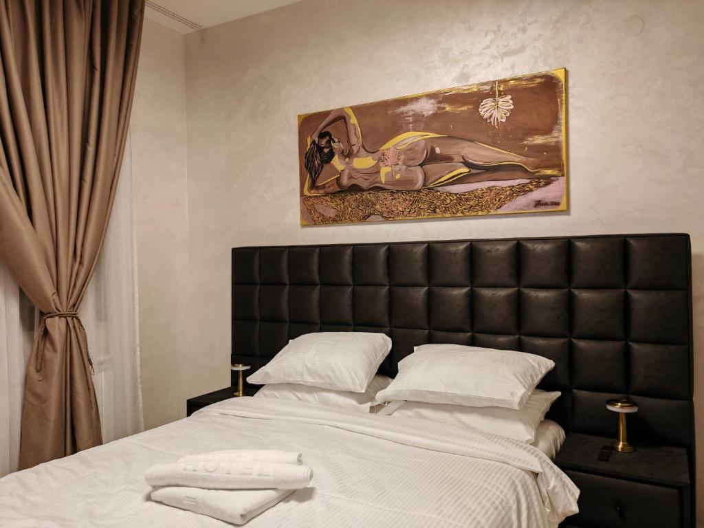 Postel nebo postele na pokoji v ubytování Belgrade Waterfront BW Libera Luxury Apartment with Balcony and Garage