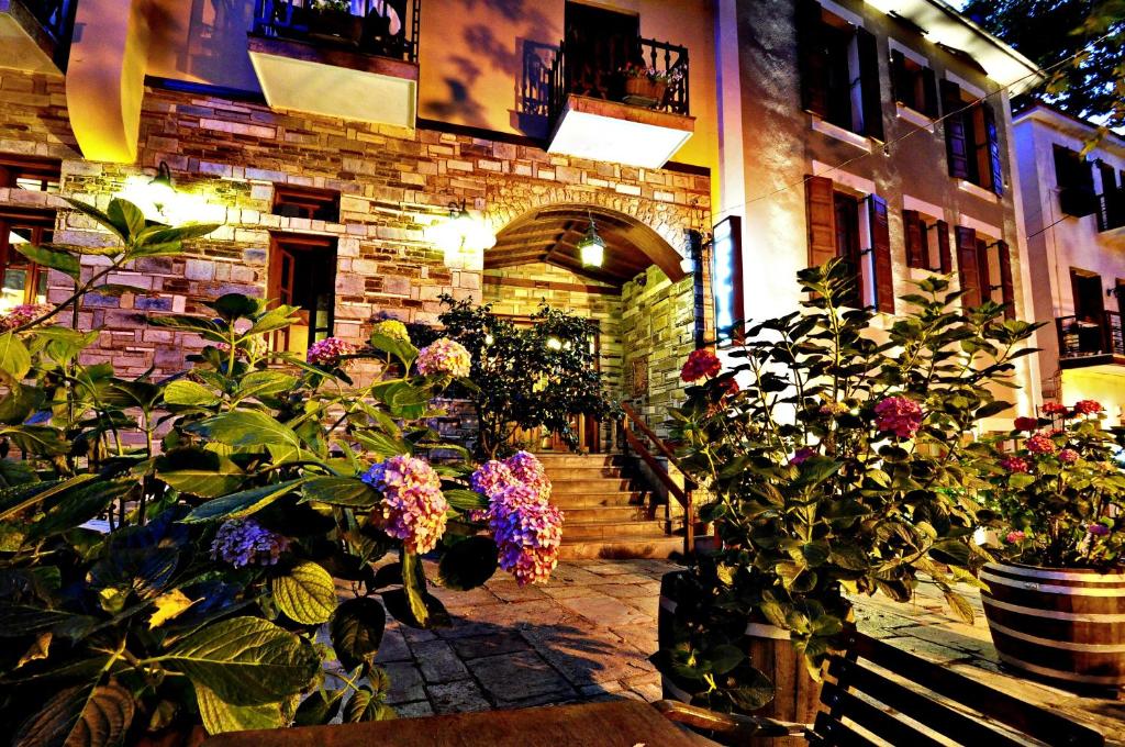 Zahrada ubytování Pelias Hotel
