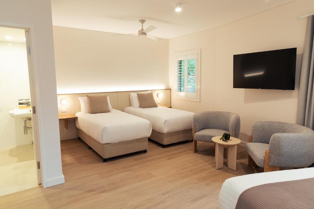 Postel nebo postele na pokoji v ubytování Lismore Gateway Motel