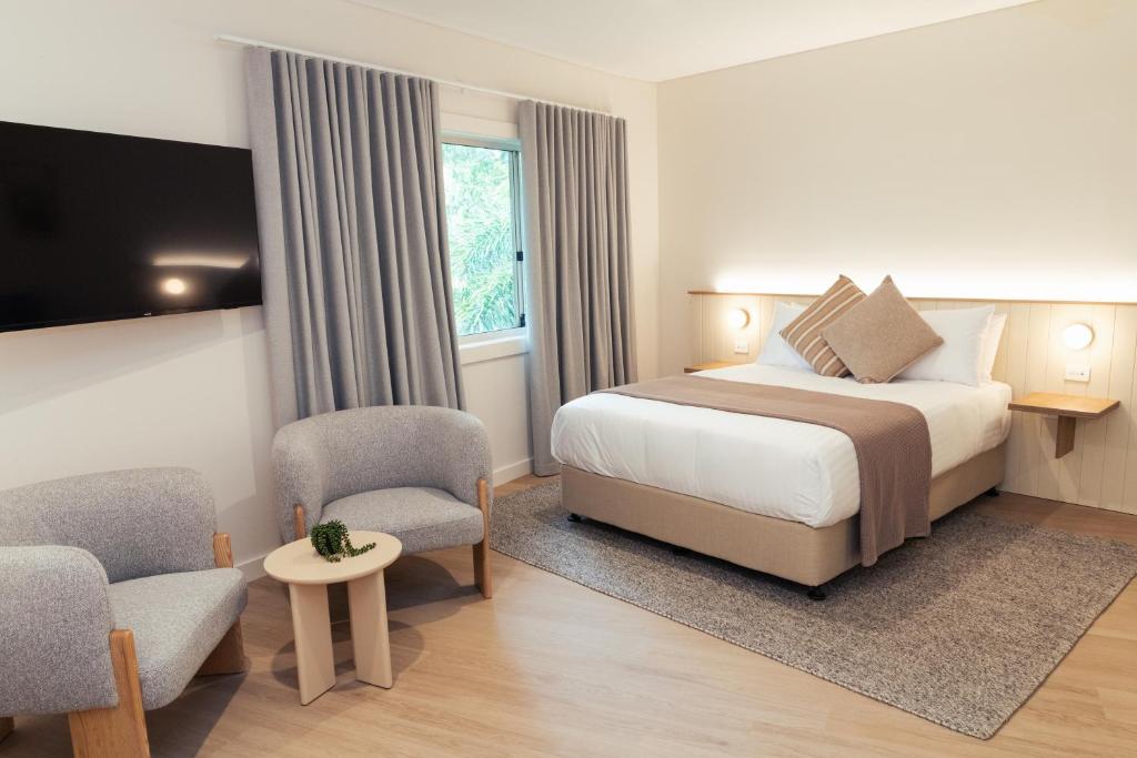Postel nebo postele na pokoji v ubytování Lismore Gateway Motel