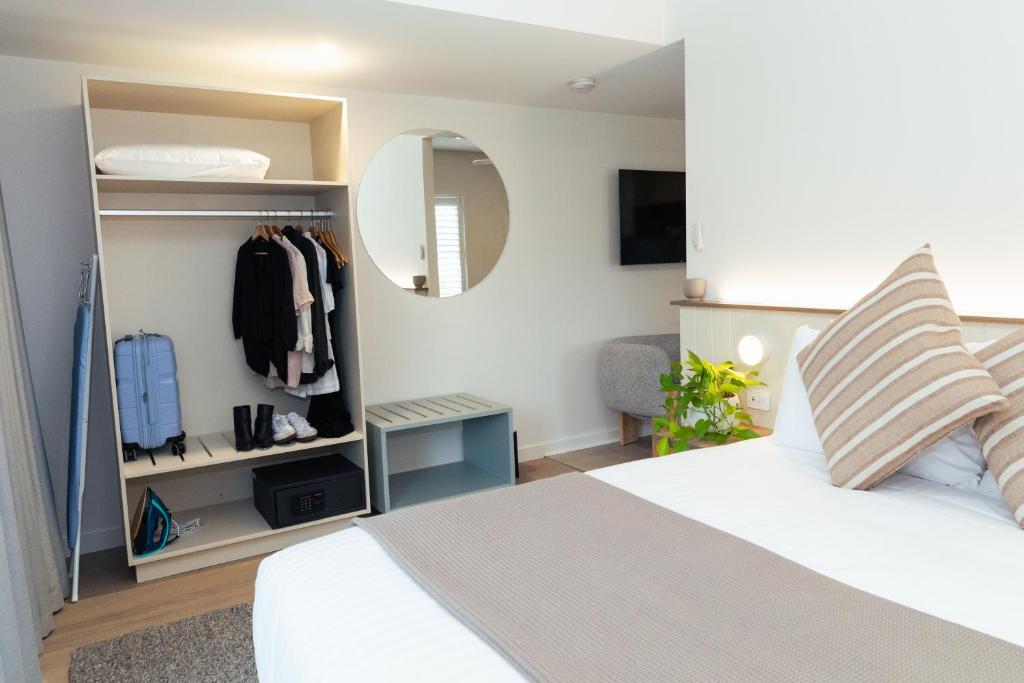Postel nebo postele na pokoji v ubytování Lismore Gateway Motel