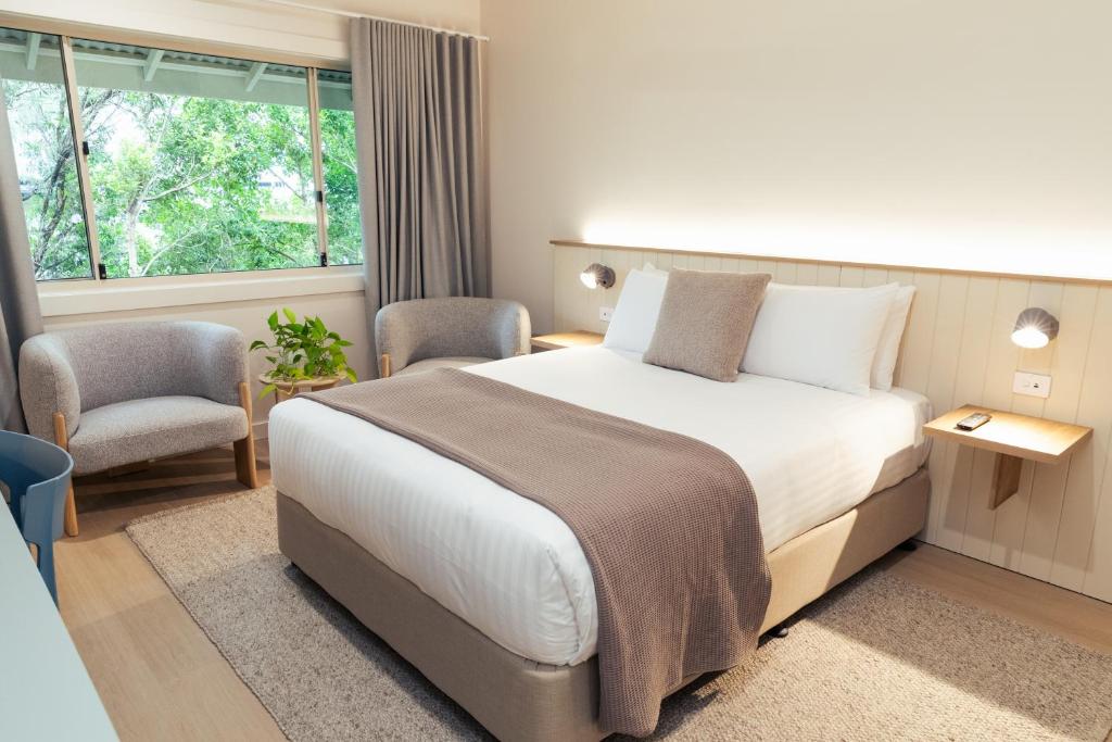 Postel nebo postele na pokoji v ubytování Lismore Gateway Motel