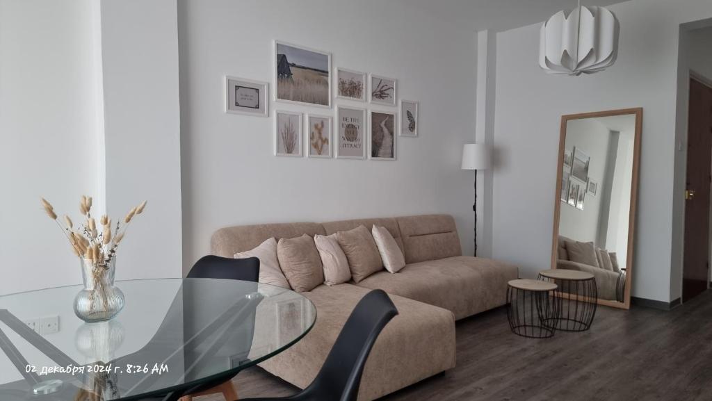 Posezení v ubytování Beach apartment's