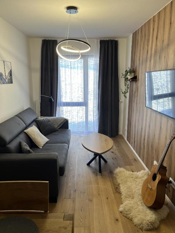 Posezení v ubytování Stylový apartmán Ski&Bike, Janské Lázně