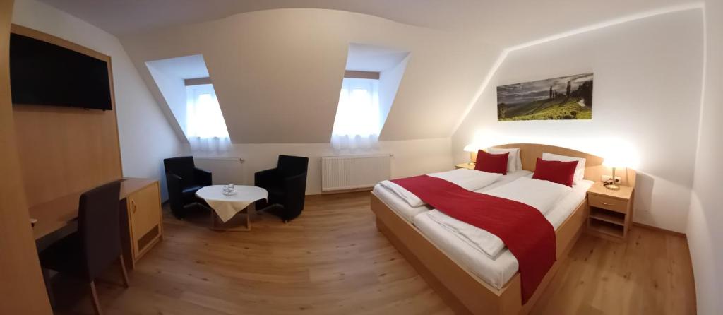 Postel nebo postele na pokoji v ubytování Gästehaus Ferk - Frühstückspension, Bed & Breakfast