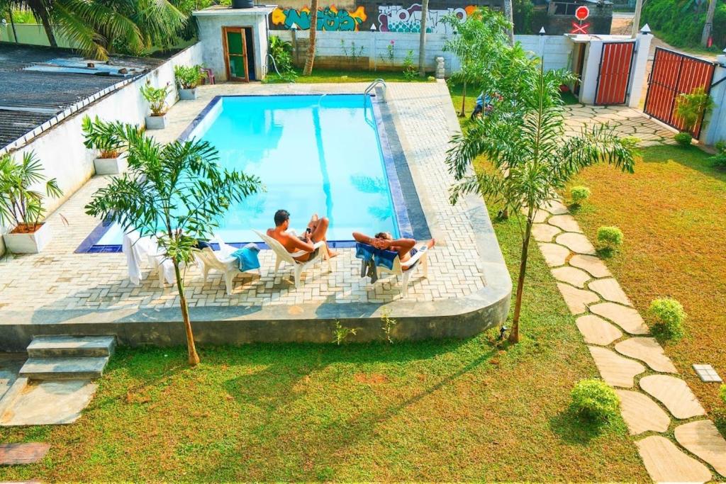 Bazén v ubytování Wake N Flow, Weligama nebo v jeho okolí