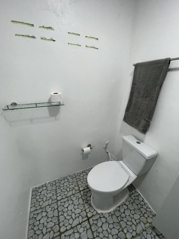 Koupelna v ubytování Vanara Bungalows