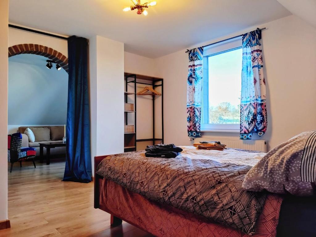 Postel nebo postele na pokoji v ubytování Apartment Zausel