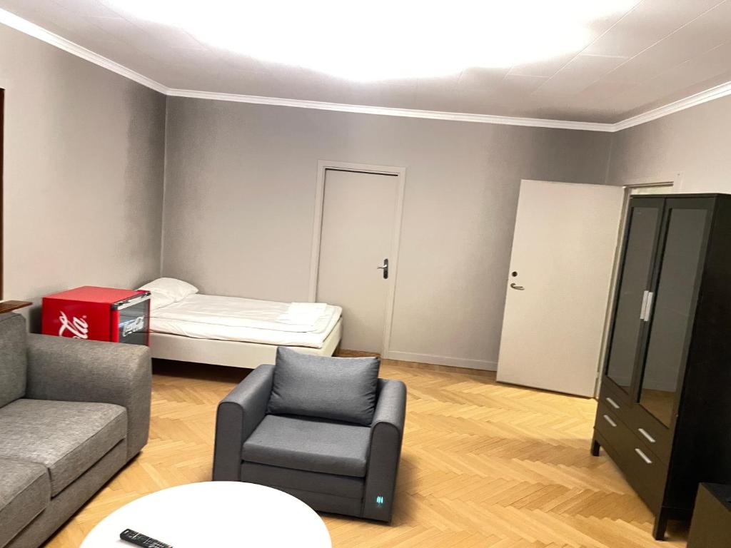 Postel nebo postele na pokoji v ubytování Park Hotell