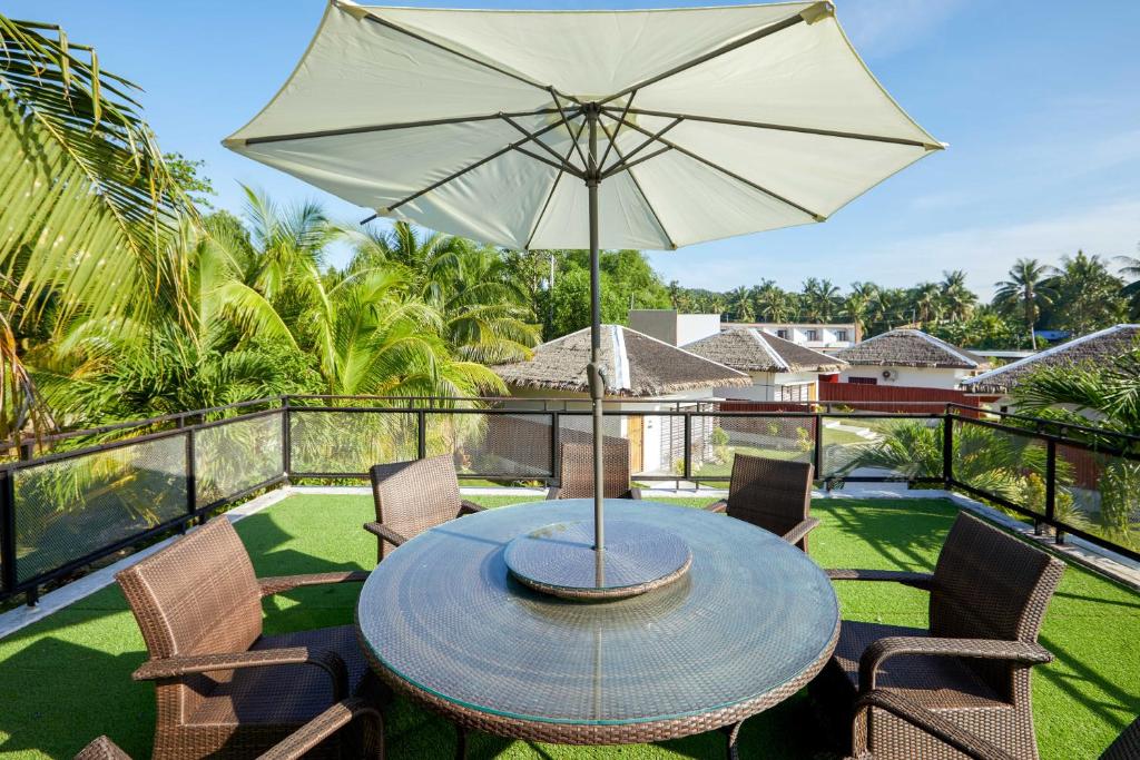 Balkón nebo terasa v ubytování Secret Garden Resort & Villas Panglao Island