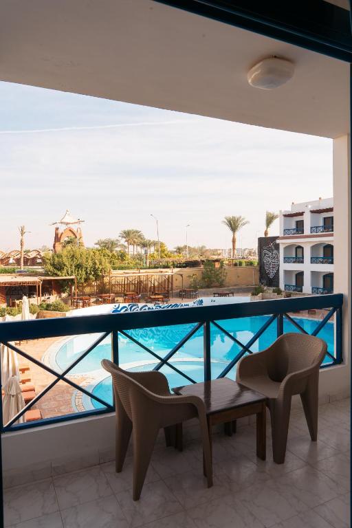 Balkón nebo terasa v ubytování El Khan Sharm Hotel