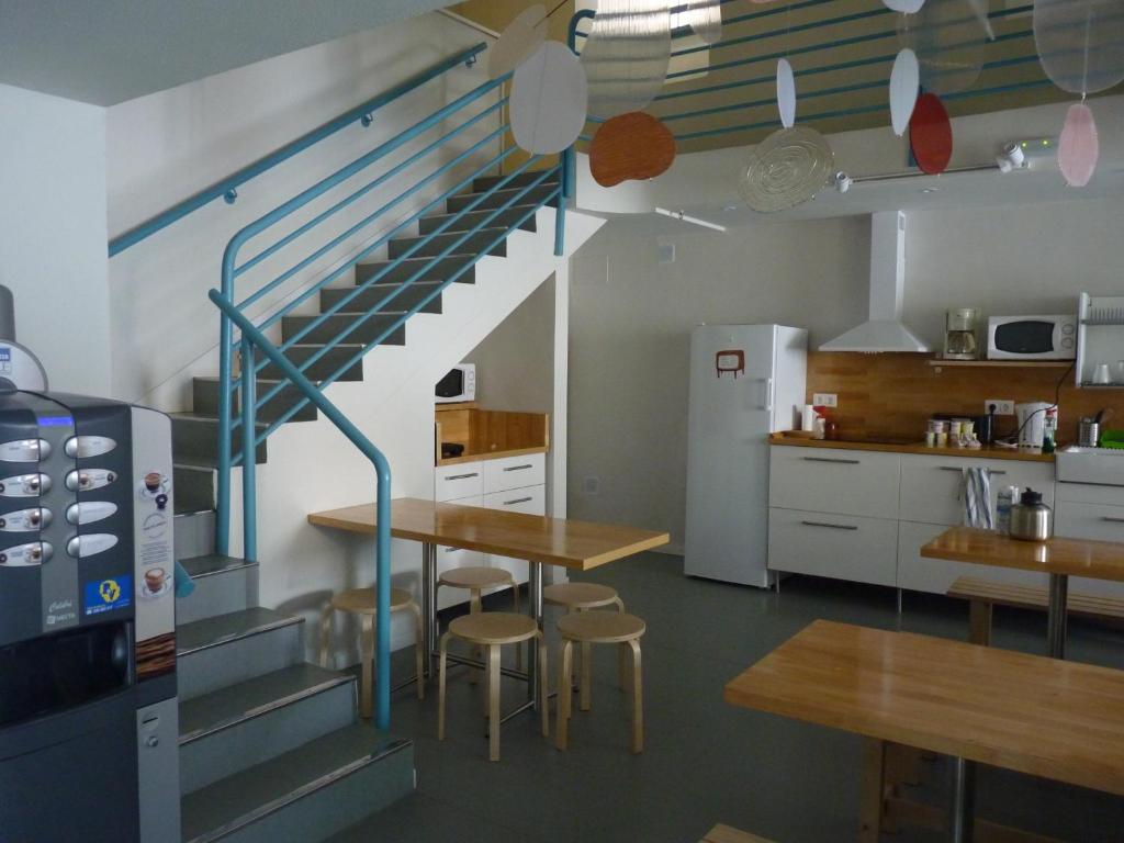 Kuchyň nebo kuchyňský kout v ubytování Plaza Catedral hostel