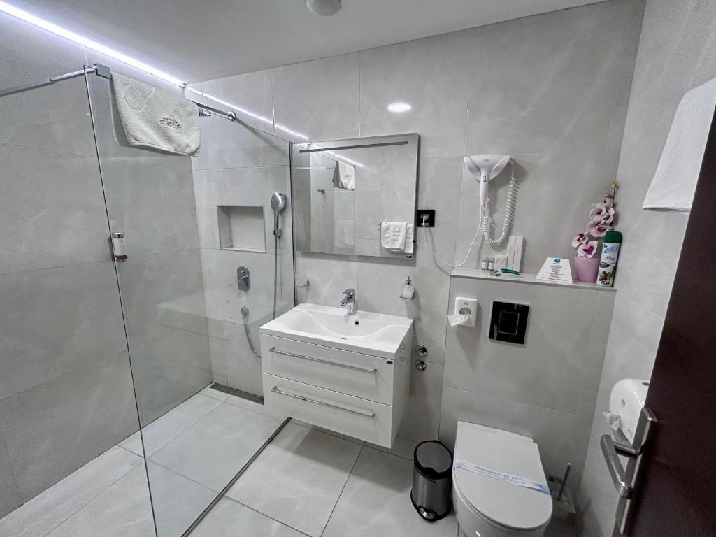 Ein Badezimmer in der Unterkunft Hotel Siesta
