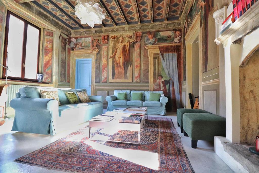Posezení v ubytování B&B Villa Natta