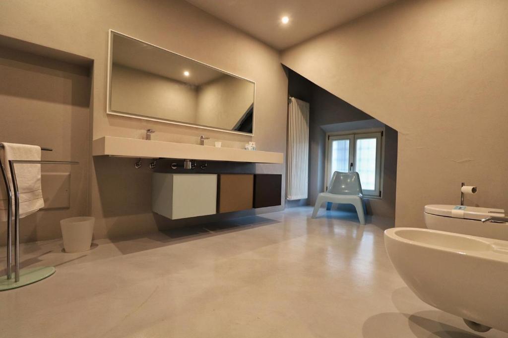 Koupelna v ubytování B&B Villa Natta