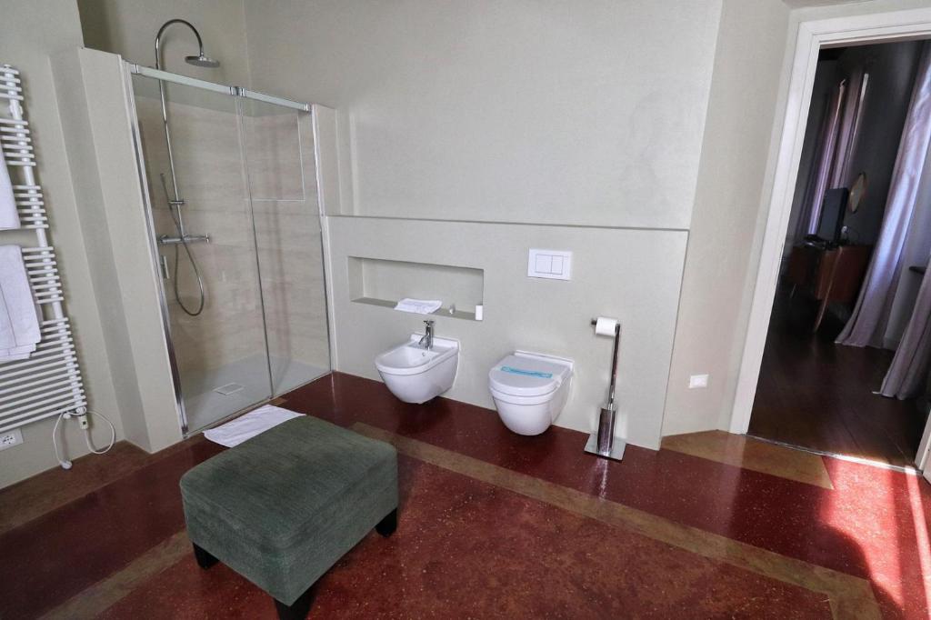Koupelna v ubytování B&B Villa Natta