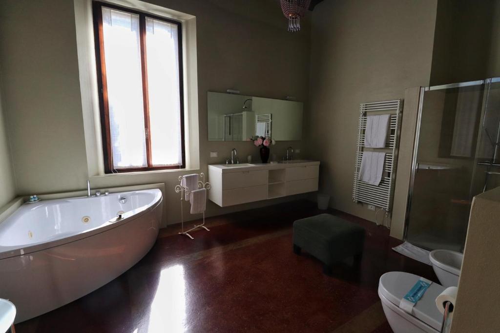 Koupelna v ubytování B&B Villa Natta