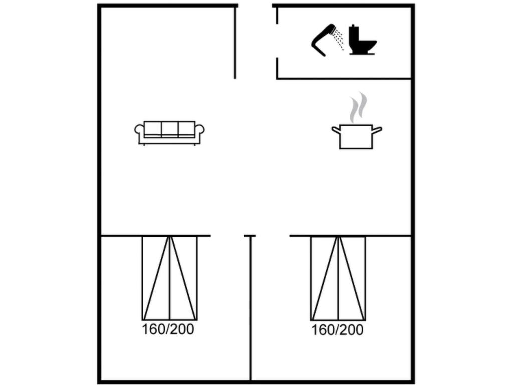 The floor plan of Apartment Kamp - 1km to the inlet by Interhome