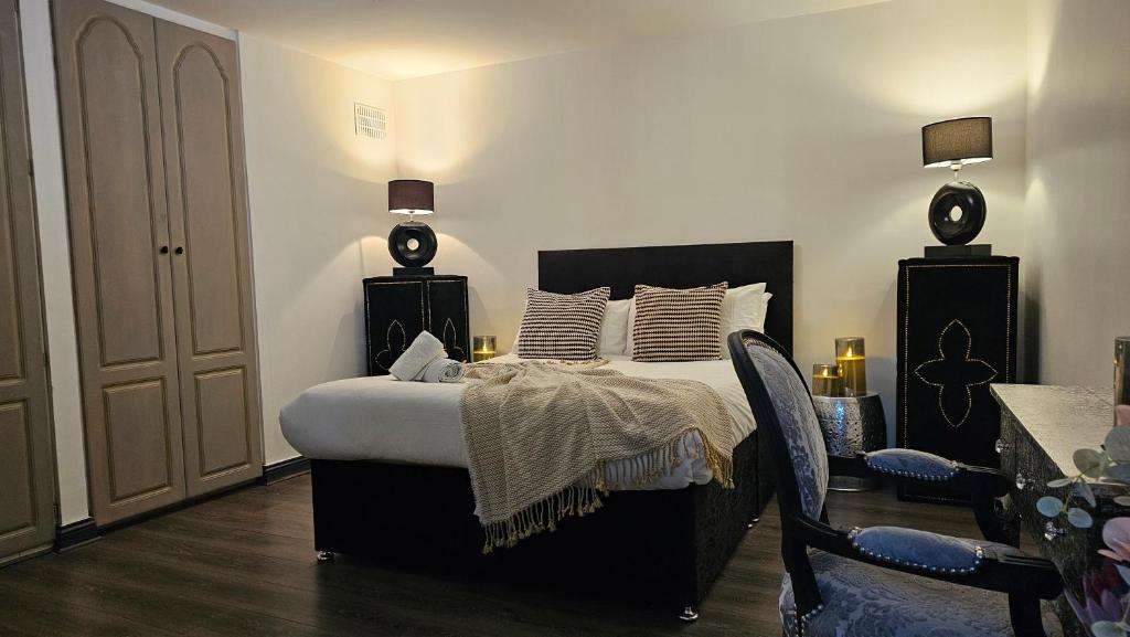 Katil atau katil-katil dalam bilik di The Exchange Suite by DublinExchangeSuites