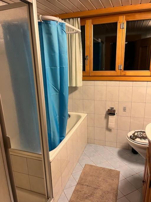 Koupelna v ubytování 5 Zimmer-Wohnung mit Garage und Sauna