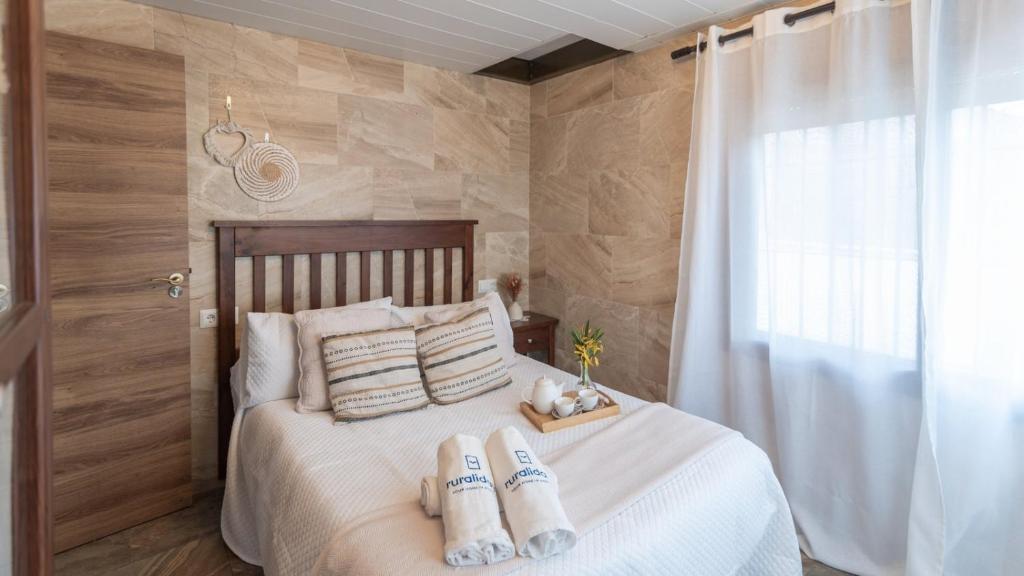Posteľ alebo postele v izbe v ubytovaní Casa La Pradera Antequera by Ruralidays