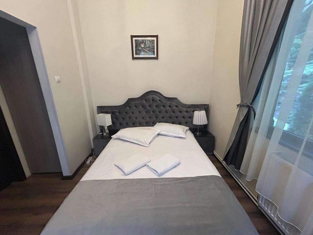 Postel nebo postele na pokoji v ubytování Hotel Stavilar