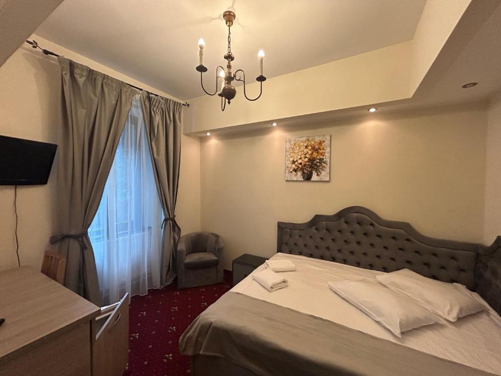 TV a/nebo společenská místnost v ubytování Hotel Stavilar