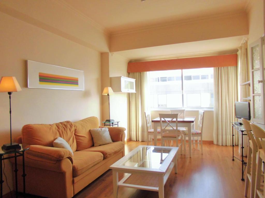 Posezení v ubytování Apartamentos Bruja