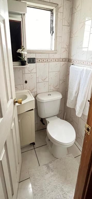 Vannituba majutusasutuses Hostal Feliza