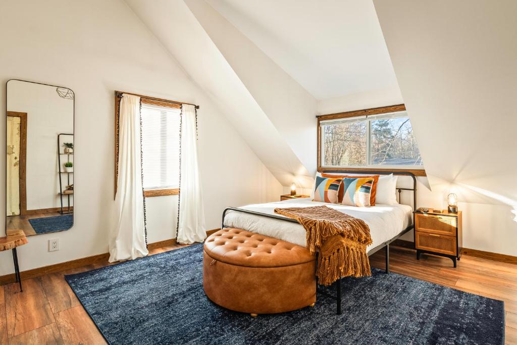 Postel nebo postele na pokoji v ubytování Acute Chalet - Cozy I Elegant I Serene