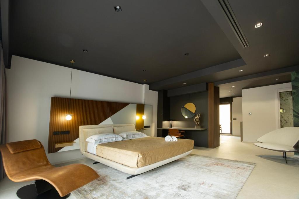 Postel nebo postele na pokoji v ubytování Villa Della Lupa Luxury Rooms