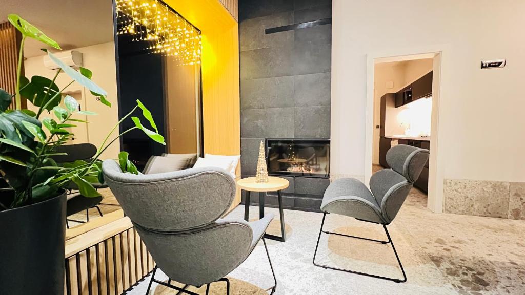 Posezení v ubytování Stara lipa Tašner FREE kitchen&garage&parking-self check in