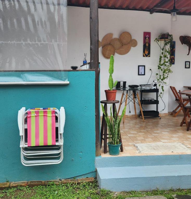 Uma varanda ou outra área externa em Pousada Pitaya Maresias