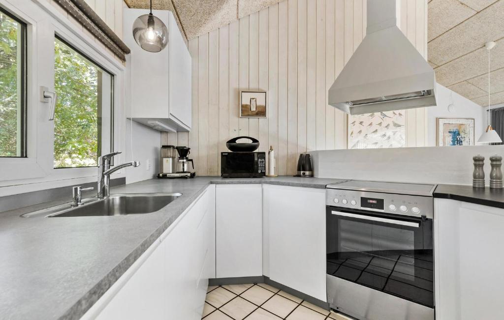 Kuchyň nebo kuchyňský kout v ubytování Gorgeous Home In Glesborg With Kitchen