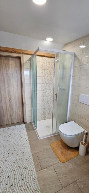 Koupelna v ubytování Apartma AJJA