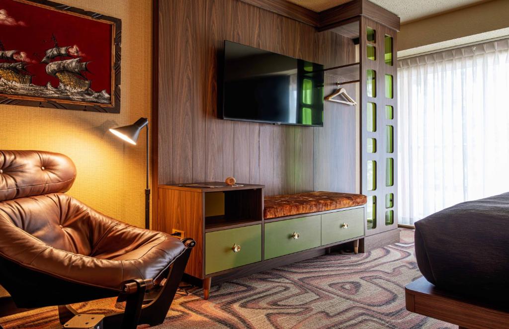TV a/nebo společenská místnost v ubytování Hotel Zed Victoria