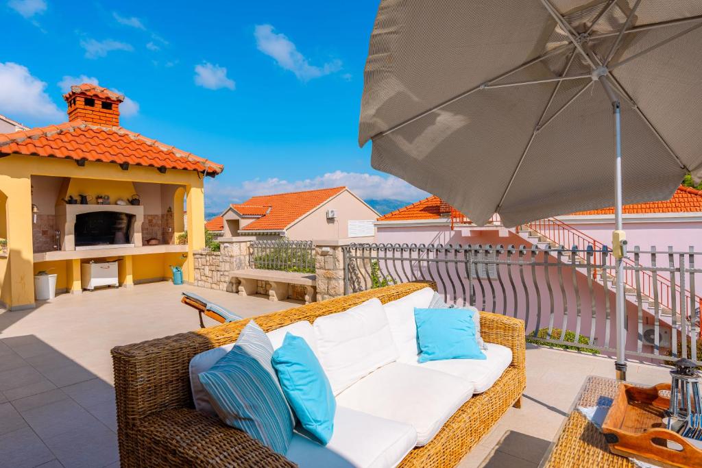 Balkón nebo terasa v ubytování House 4 You
