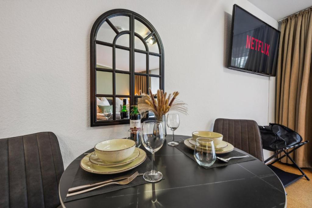 Posezení v ubytování Apartment Köpenick See