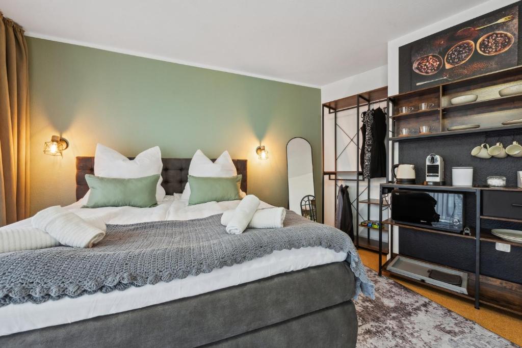 Postel nebo postele na pokoji v ubytování Apartment Köpenick See