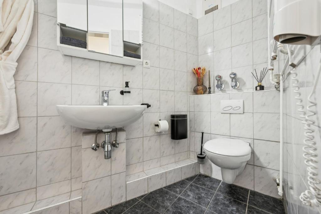 Koupelna v ubytování Apartment Köpenick See
