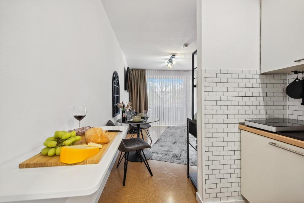 Kuchyň nebo kuchyňský kout v ubytování Apartment Köpenick See