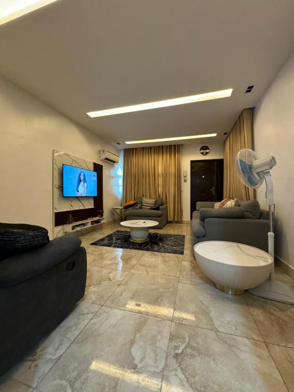 Posezení v ubytování Five Palms One Bedroom Pent House Apartment
