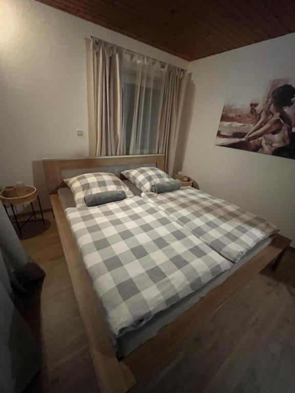 Postel nebo postele na pokoji v ubytování Ferienwohnung in Dahn