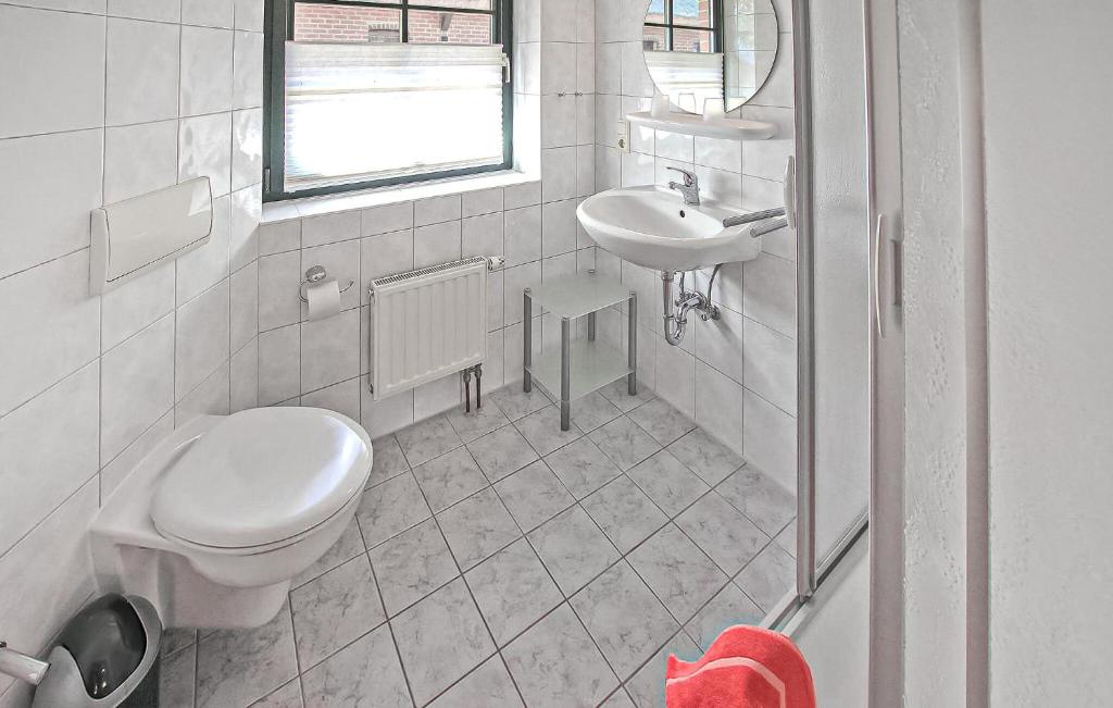 Koupelna v ubytování Ferienwohnung Mönchgut