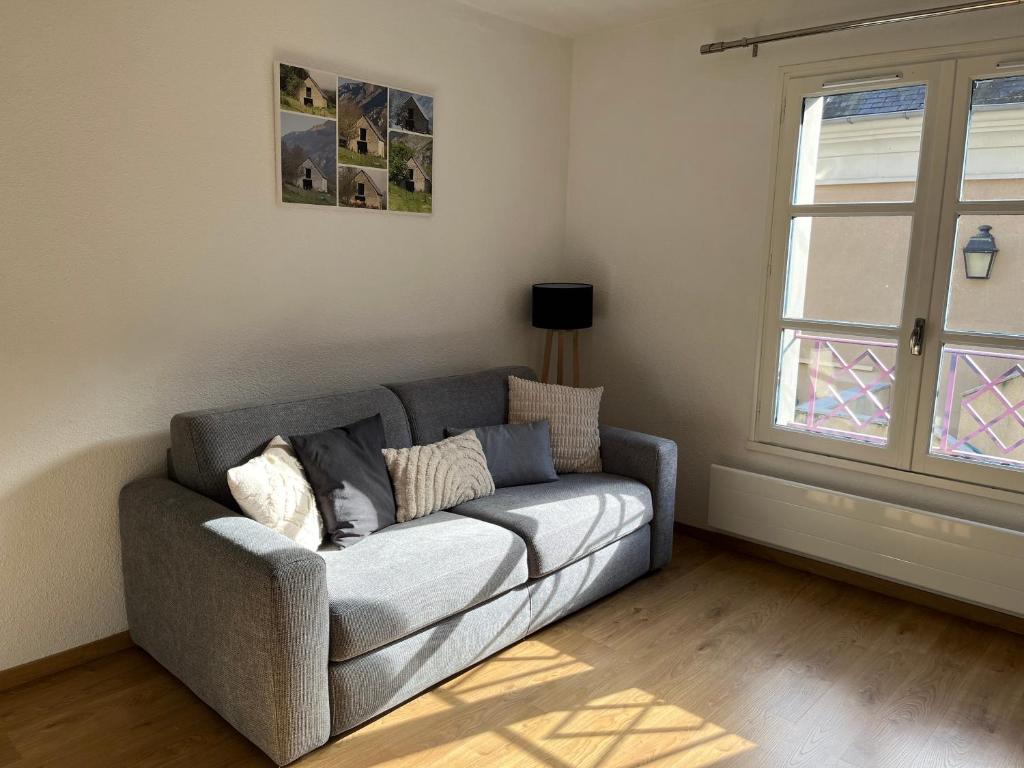 Χώρος καθιστικού στο Appartement T2 Ste Marie de Campan - La Mongie - Tourmalet