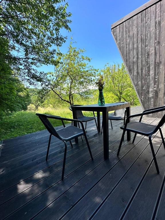 Balkón nebo terasa v ubytování Vdoma Sheshory