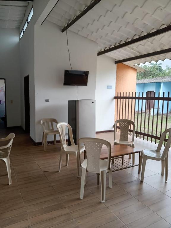 Balkón nebo terasa v ubytování Tacuara Hotel