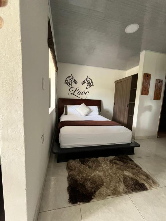 Postel nebo postele na pokoji v ubytování apartamento tranquilo rodeado de zonas verdes
